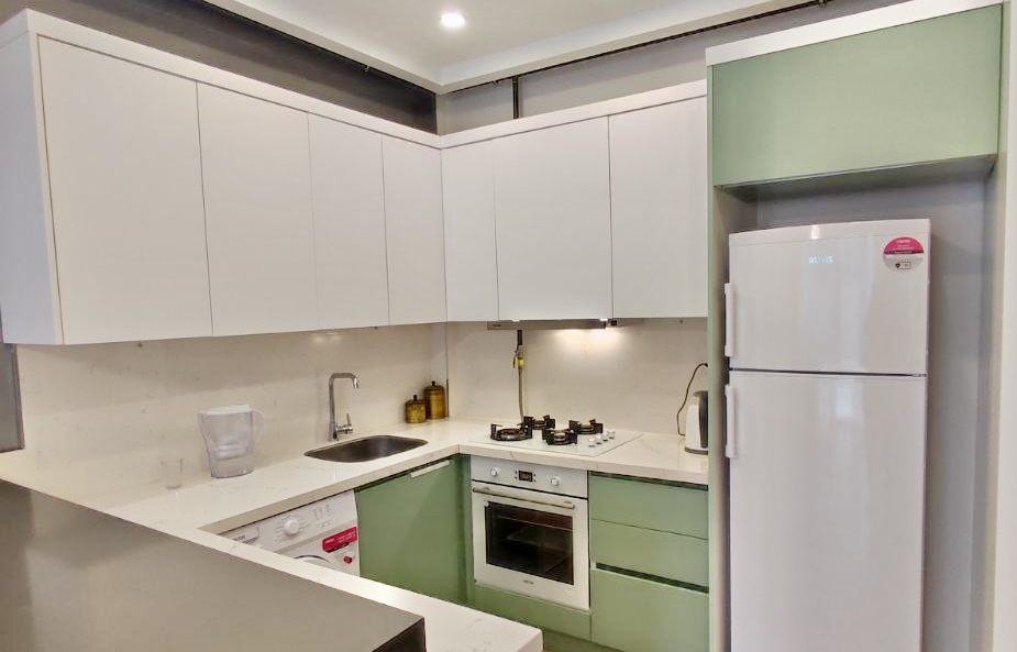 Кватэра 1+1 з мэбляй у новым комплексе ў Tedge, Mersin - Etla5211