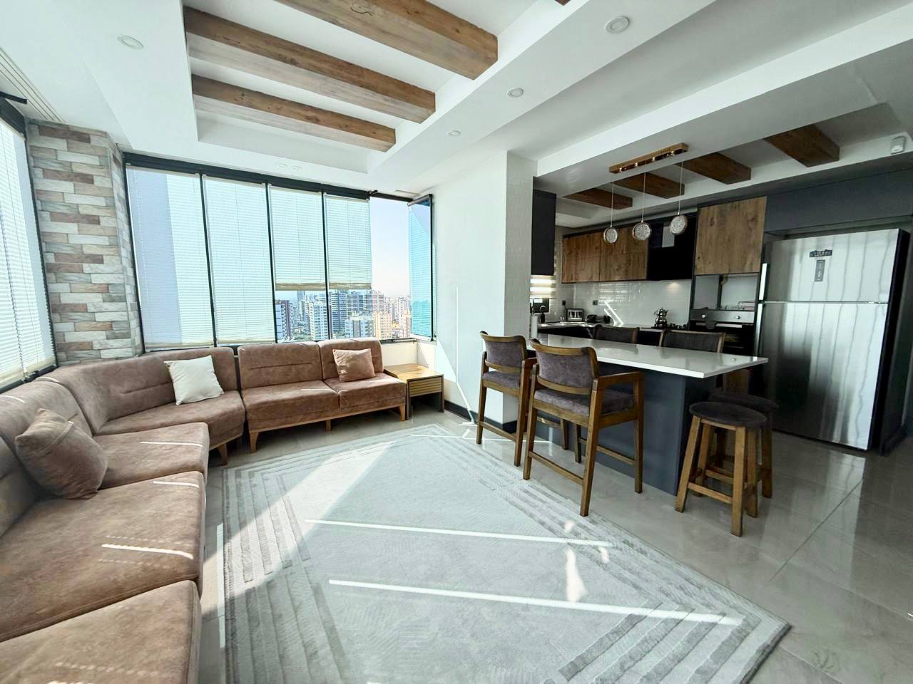 Большая квартира 5+1 в престижном  комплексе в Мезитли, Мерсин - Asdf5120v