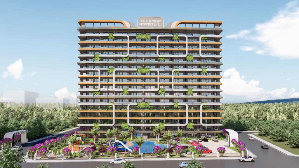 Квартиры 2+1 в новом комплексе в Мерсине, Томюк - PL2021