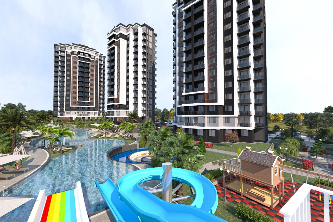 Mezitli, Mersin&#39;de Daireler 1+1 - Makent11