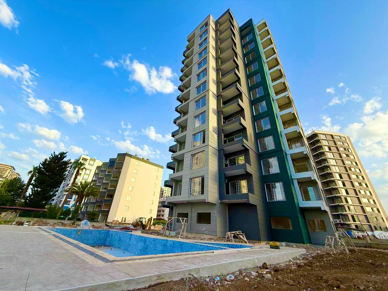 Квартири з панорамним видом на море, 1+1, Каргипинари, Мерсин - EMNE11