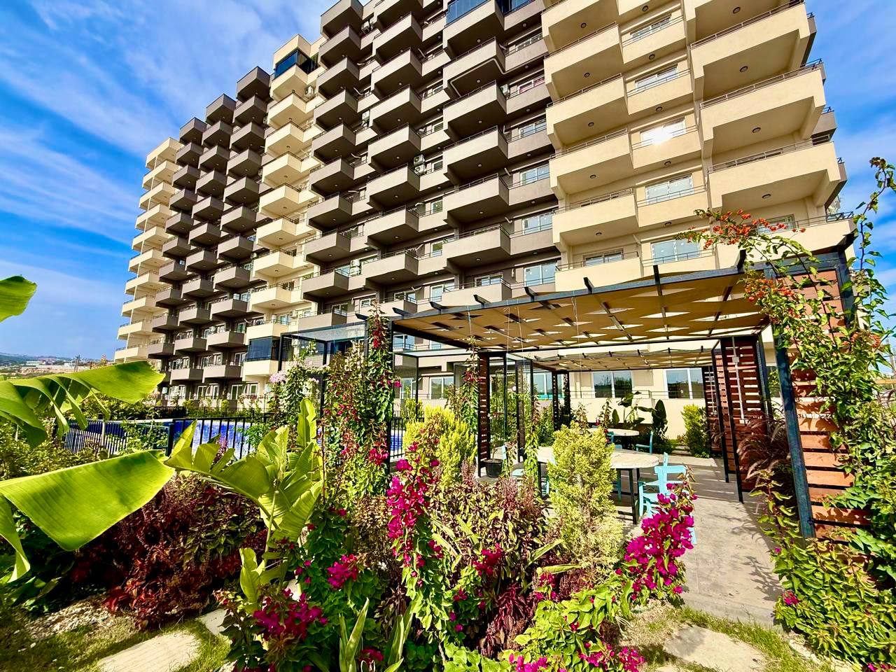 1+1 Пәтер №130 теңіз көрінісі бар, Кожахасанлы, Мерсин - As08130v