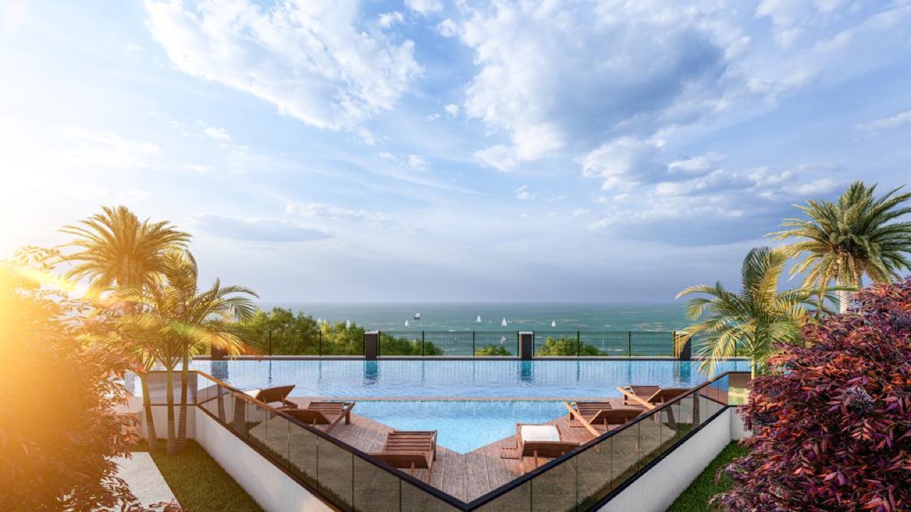 Панорамные квартиры в Мерсине, 1+1 в Аяш - AD9225