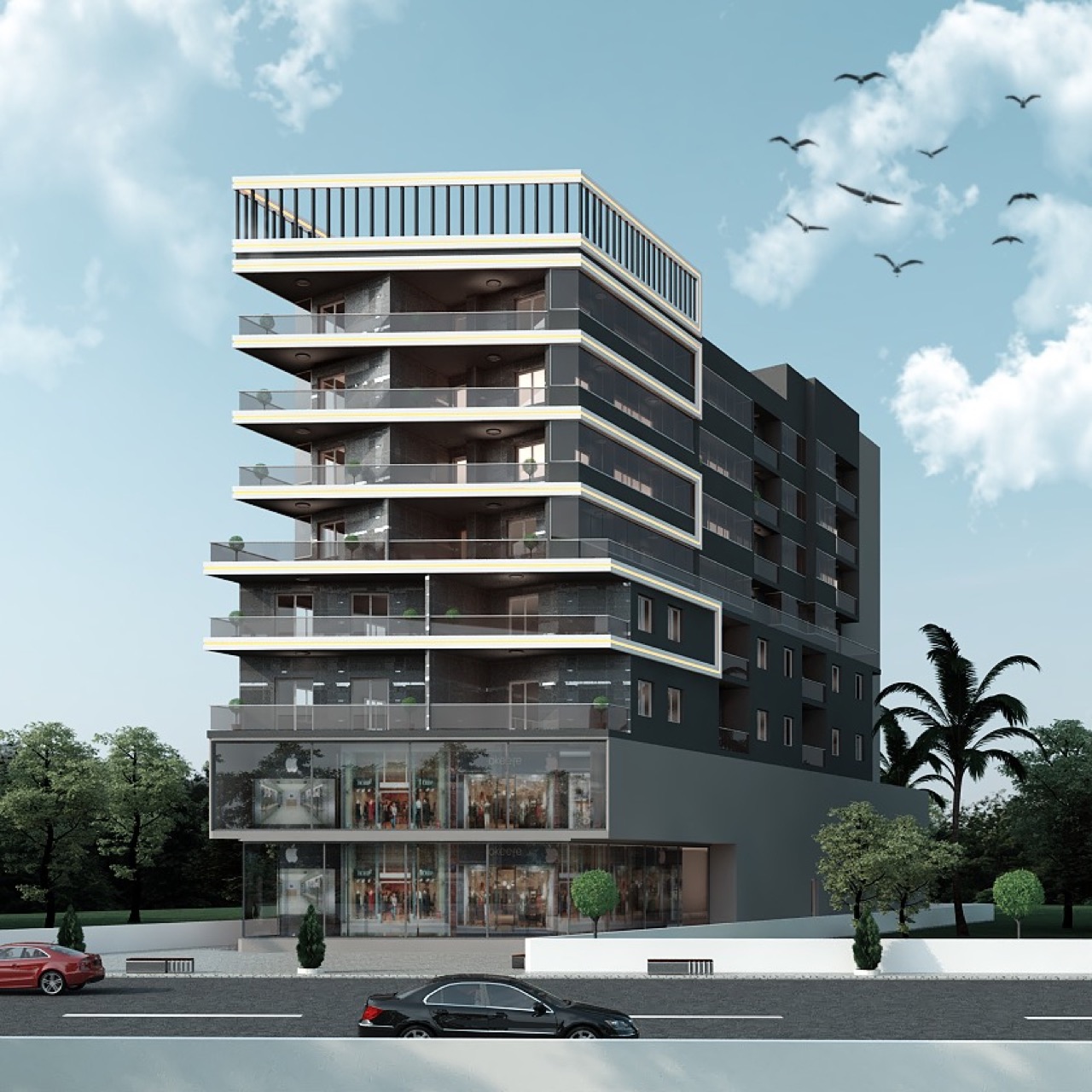 Apartments 2+1 in the center of Mersin, Mezitli - IH73584