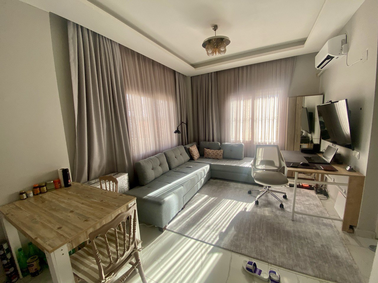 Wohnung mit Möbeln und Geräten 1+1 in Mersin, Teje - BAKATEC11