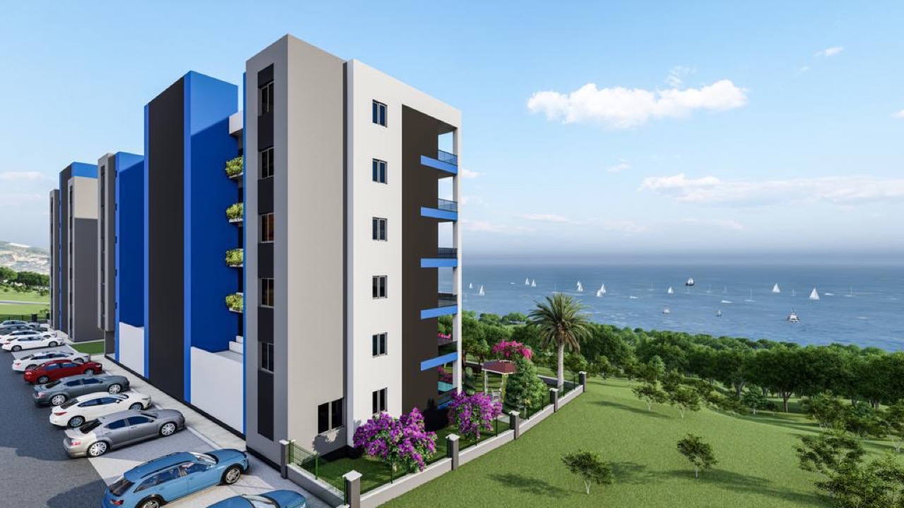 Panoramawohnungen in Mersin, 1+1 in Ayash - AD92251