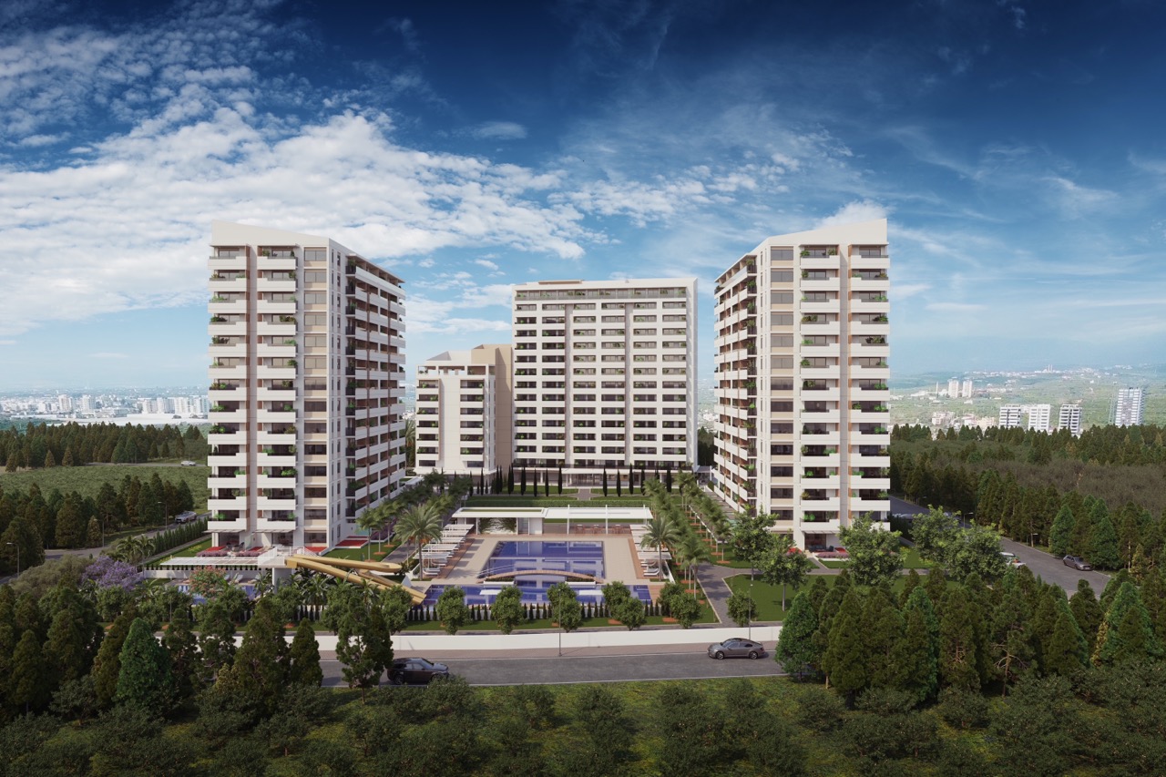 2+1 apartments in a premium complex in Teje, Mersin - Az22