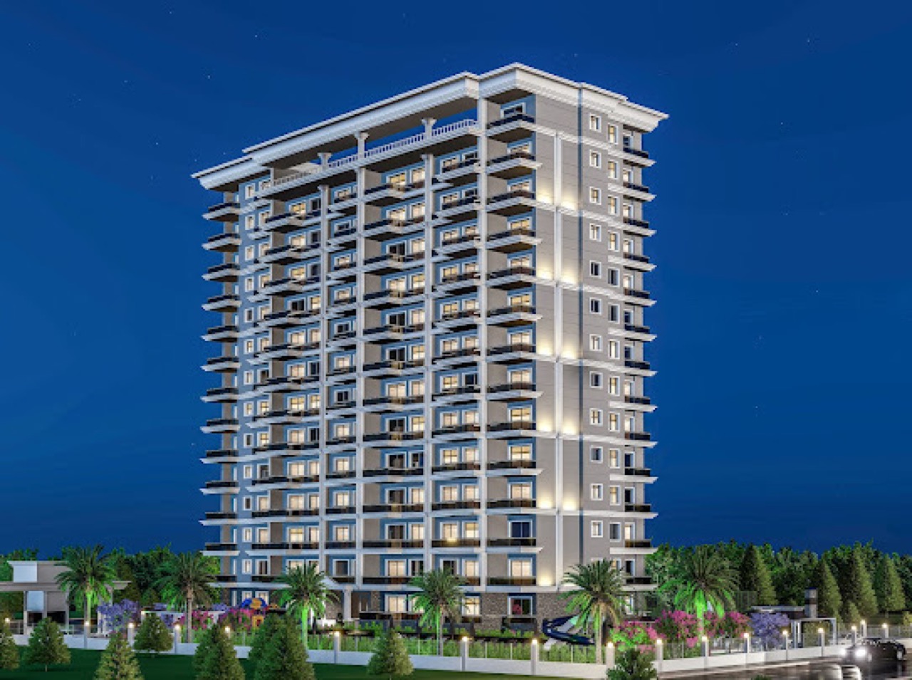 Новы будынак у Мерсіне. Кватэры 1+1 у Arpachbakhshsh - URT011