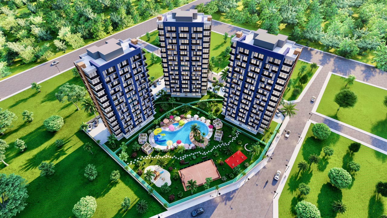 Panoramakomplex in Mersin, Teje. Wohnungen 1+1 - IBR0011 