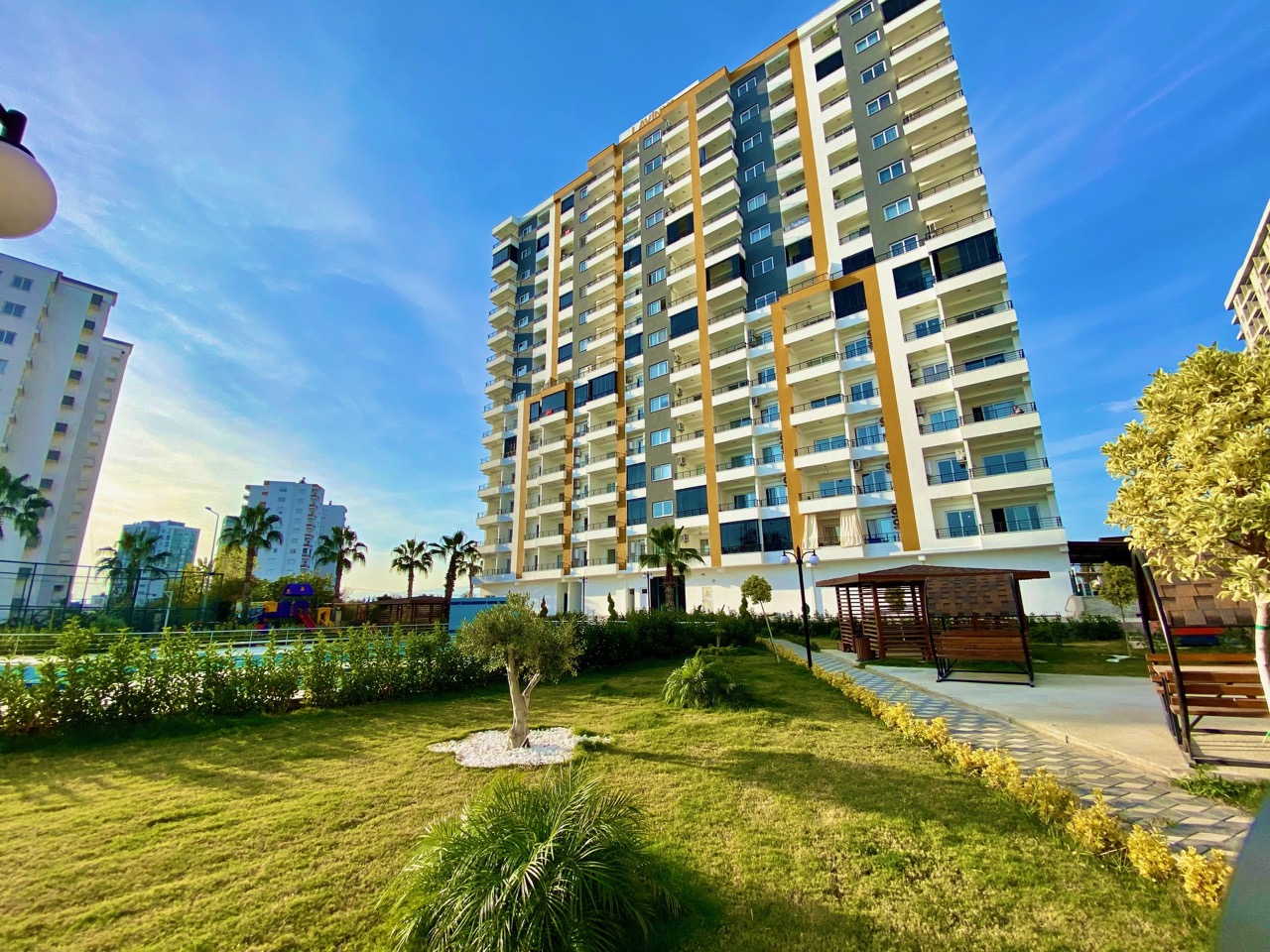 Новая кватэра ў Мерсіне, Томюк, 2+1 з выглядам на мора - LV11128